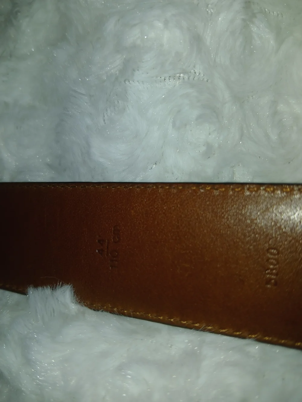 Coach Dark Brown Leather Belt with Gold Buckle Size 44